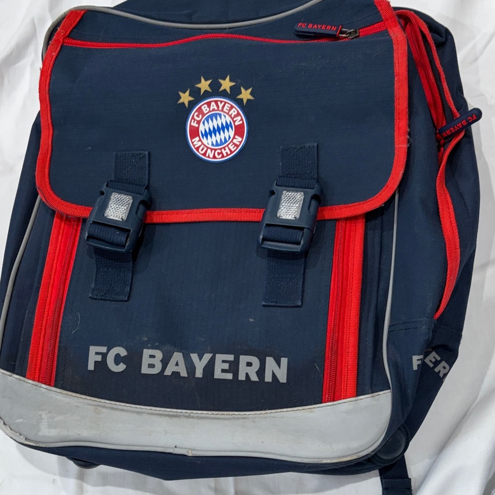 Navy and Red school Backpack Fc bayern
